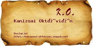 Kanizsai Oktávián névjegykártya